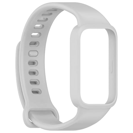 CaseOnn Xiaomi Redmi Band 3 Kordon Tam Korumalı Spor Silikon Kordon Kayış Gri