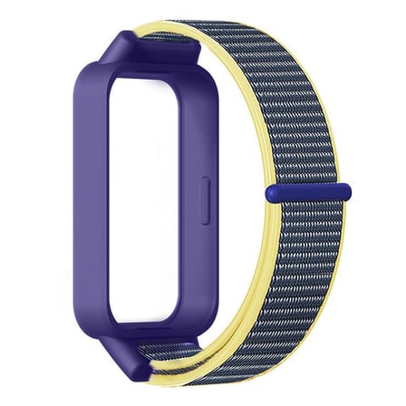 CaseOnn Xiaomi Redmi Band 3 Kordon Hasır Kumaş Nylon Kayış Lacivert