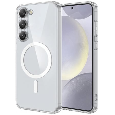 CaseOnn Tecno Spark 40 Pro Kılıf MagSafe Özellikli Sararmaz Kristal Sert Kapak Şeffaf