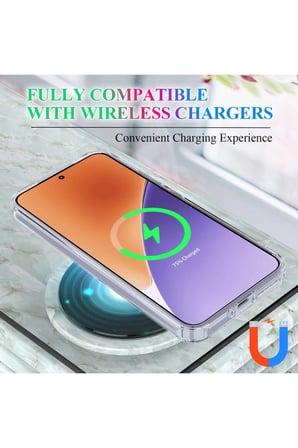 CaseOnn Tecno Spark 40 Pro Kılıf MagSafe Özellikli Sararmaz Kristal Sert Kapak Şeffaf