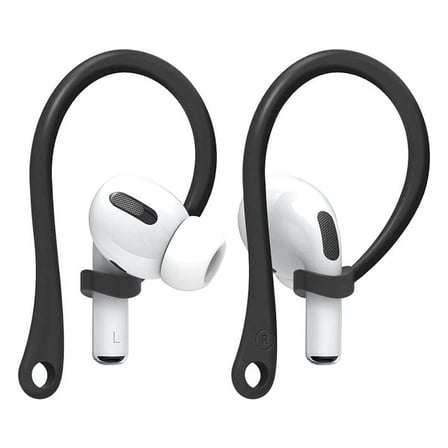 CaseOnn Huawei FreeBuds 7i Kulak Üstü Kulaklık Tutucu Spor Kanca, Esnek Silikon Düşme Önleyici Askı Siyah