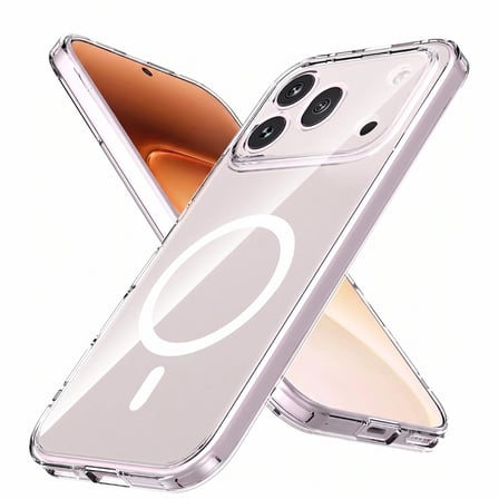 CaseOnn Honor 600 Pro 5G Kılıf MagSafe Özellikli Sararmaz Kristal Sert Kapak Şeffaf