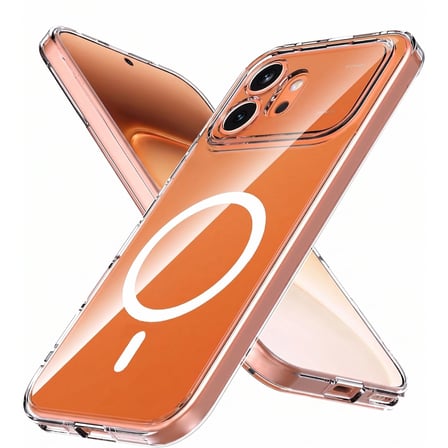 CaseOnn Honor 600 5G Kılıf MagSafe Özellikli Sararmaz Kristal Sert Kapak Şeffaf