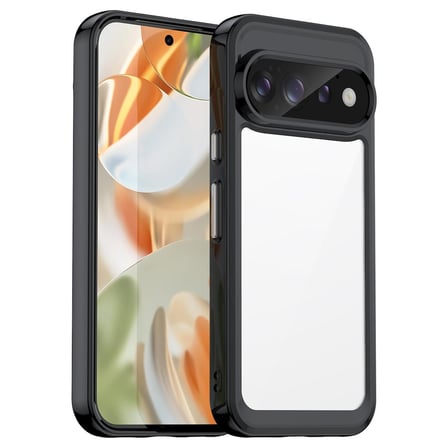 CaseOnn Google Pixel 11 Pro XL Kılıf Kamera Korumalı Darbe Emici Şeffaf Arka Kapak Siyah
