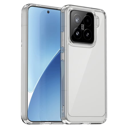CaseOnn Xiaomi 15 Kılıf Kamera Korumalı Darbe Emici Şeffaf Arka Kapak Tam Şeffaf