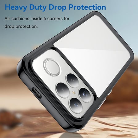 CaseOnn Xiaomi Poco F8 Ultra Kılıf Kamera Korumalı Darbe Emici Şeffaf Arka Kapak Siyah