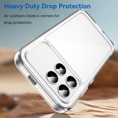 CaseOnn Xiaomi Redmi K90 Kılıf Kamera Korumalı Darbe Emici Şeffaf Arka Kapak Tam Şeffaf