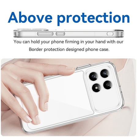 CaseOnn Xiaomi Redmi K90 Kılıf Kamera Korumalı Darbe Emici Şeffaf Arka Kapak Tam Şeffaf