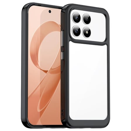CaseOnn Xiaomi Redmi K90 Kılıf Kamera Korumalı Darbe Emici Şeffaf Arka Kapak Siyah