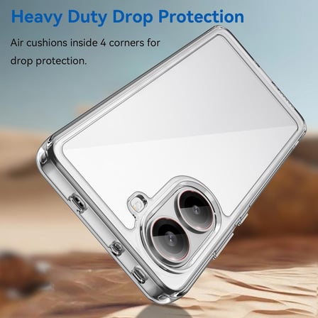 CaseOnn Xiaomi Poco X7 Pro Kılıf Kamera Korumalı Darbe Emici Şeffaf Arka Kapak Tam Şeffaf