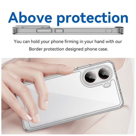 CaseOnn Xiaomi Poco X7 Pro Kılıf Kamera Korumalı Darbe Emici Şeffaf Arka Kapak Tam Şeffaf