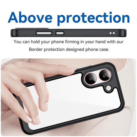 CaseOnn Xiaomi Poco X8 Pro Kılıf Kamera Korumalı Darbe Emici Şeffaf Arka Kapak Siyah