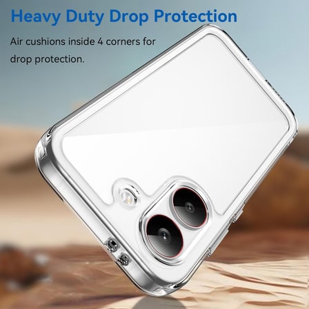 CaseOnn Xiaomi Redmi Turbo 5 Kılıf Kamera Korumalı Darbe Emici Şeffaf Arka Kapak Tam Şeffaf
