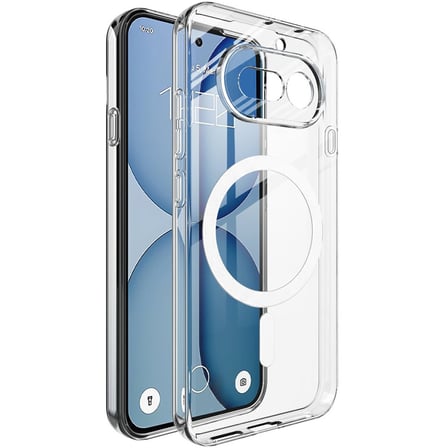 CaseOnn Nothing Phone (4a) Kılıf MagSafe Özellikli Sararmaz Kristal Sert Kapak Şeffaf