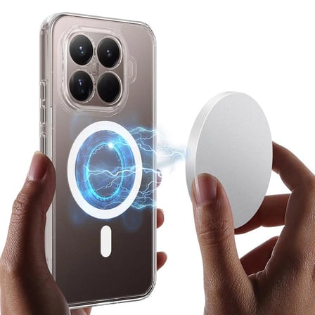 CaseOnn Xiaomi 17T Kılıf MagSafe Özellikli Sararmaz Kristal Sert Kapak Şeffaf
