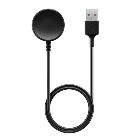 CaseOnn Samsung Galaxy Watch 6 40mm Manyetik USB Hızlı Şarj Kablosu Siyah (Yüksek Amper)