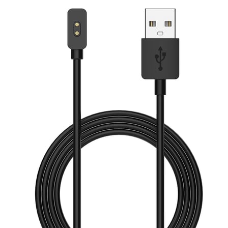 CaseOnn Xiaomi Redmi Watch 5 Lite Manyetik USB Hızlı Şarj Kablosu Siyah