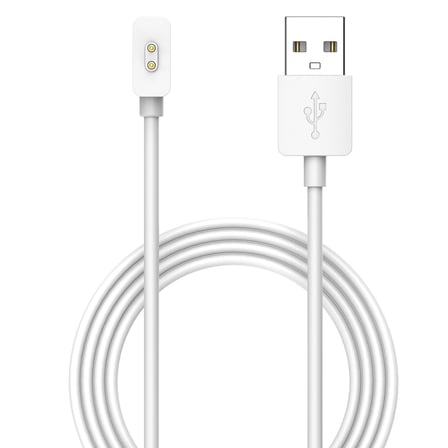 CaseOnn Xiaomi Redmi Watch 5 Active Manyetik USB Hızlı Şarj Kablosu Beyaz