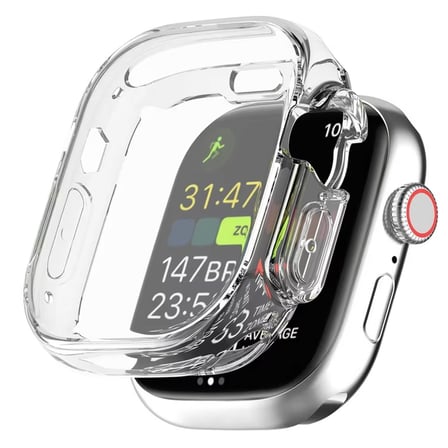 CaseOnn Apple Watch Ultra 3 49mm Kılıf Ekran Korumalı 360 Tam Koruma Şeffaf