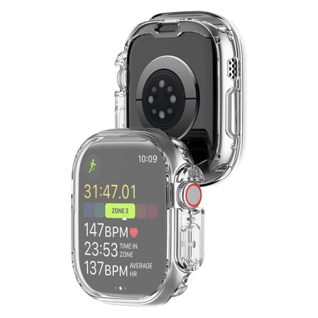 CaseOnn Apple Watch Ultra 3 49mm Kılıf Ekran Korumalı 360 Tam Koruma Şeffaf
