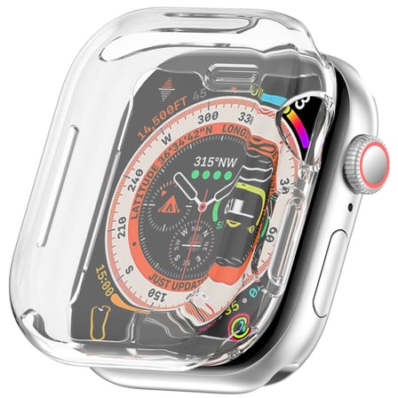 CaseOnn Apple Watch Series 10 42mm Kılıf Ekran Korumalı 360 Tam Koruma Şeffaf