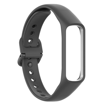 CaseOnn Samsung Galaxy Fit 2 Kordon (SM-R220) Tam Korumalı Spor Silikon Kayış Koyu Gri