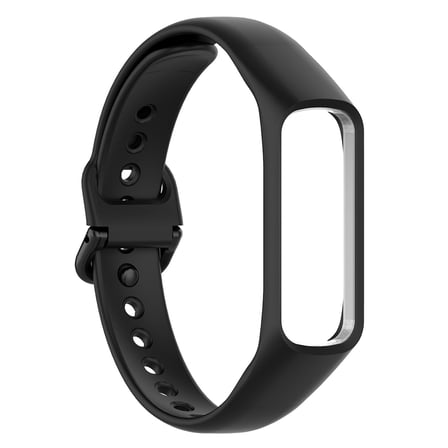 CaseOnn Samsung Galaxy Fit 2 Kordon (SM-R220) Tam Korumalı Spor Silikon Kayış Siyah
