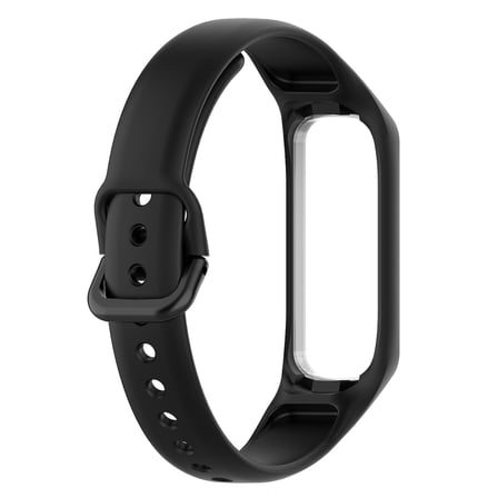 CaseOnn Samsung Galaxy Fit 2 Kordon (SM-R220) Tam Korumalı Spor Silikon Kayış Siyah