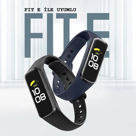 CaseOnn Samsung Galaxy Fit E Kordon (SM-R375) Tam Korumalı Spor Silikon Kayış Sarı