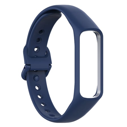 CaseOnn Samsung Galaxy Fit E Kordon (SM-R375) Tam Korumalı Spor Silikon Kayış Lacivert