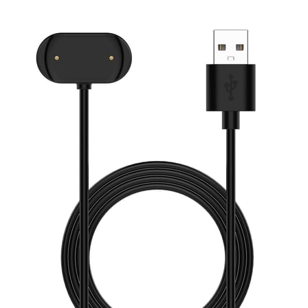 CaseOnn Amazfit GTS 2e Manyetik USB Hızlı Şarj Kablosu Siyah