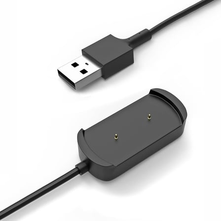 CaseOnn Amazfit GTS Manyetik USB Hızlı Şarj Kablosu Siyah