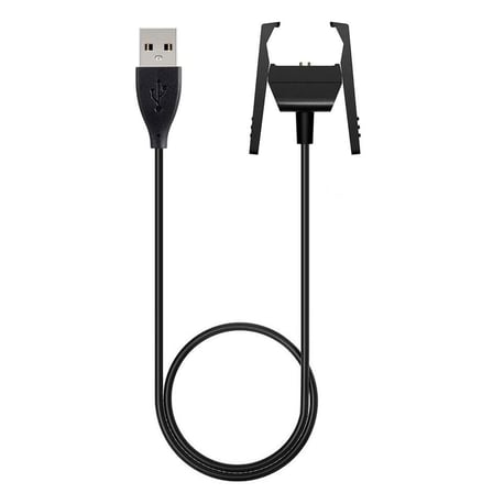 CaseOnn Fitbit Charge 2 Manyetik USB Hızlı Şarj Kablosu Siyah