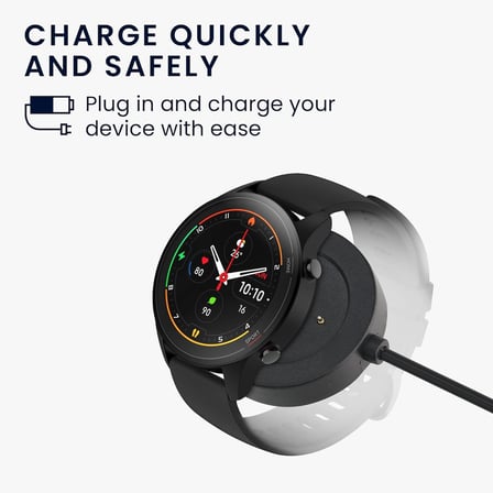 CaseOnn Xiaomi Mi Watch Color Sport Manyetik USB Hızlı Şarj Kablosu Siyah