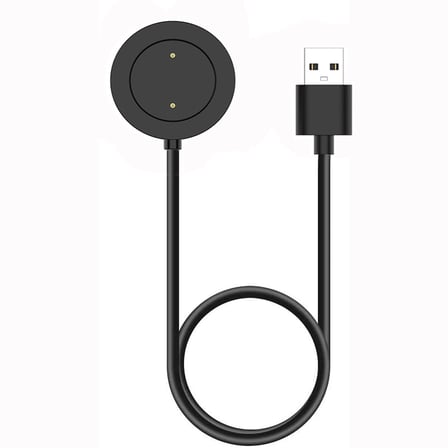 CaseOnn Xiaomi Watch Color 2 Manyetik USB Hızlı Şarj Kablosu Siyah