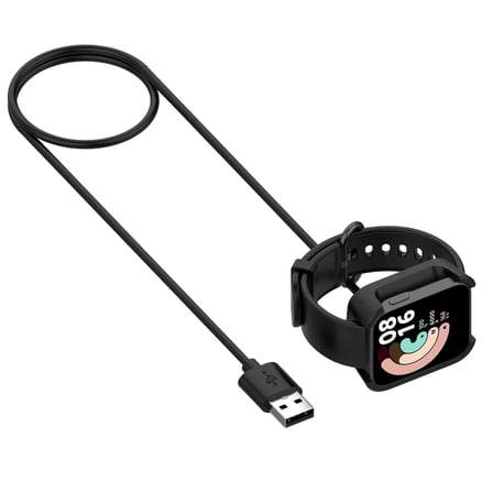 CaseOnn Xiaomi Redmi Watch Manyetik USB Hızlı Şarj Kablosu Siyah