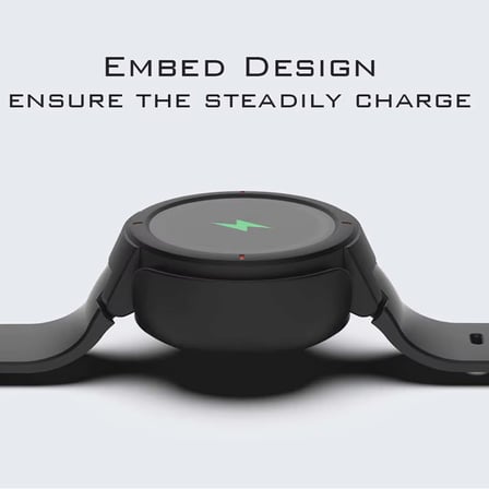 CaseOnn Amazfit Verge Manyetik USB Hızlı Şarj Kablosu Siyah