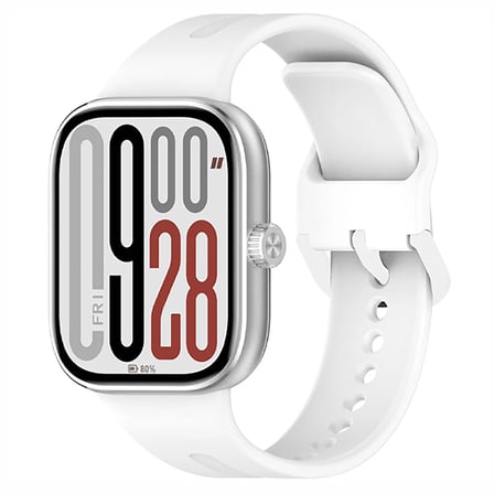 CaseOnn Xiaomi Redmi Watch 4 Kordon Esnek Spor Silikon Kayış Beyaz