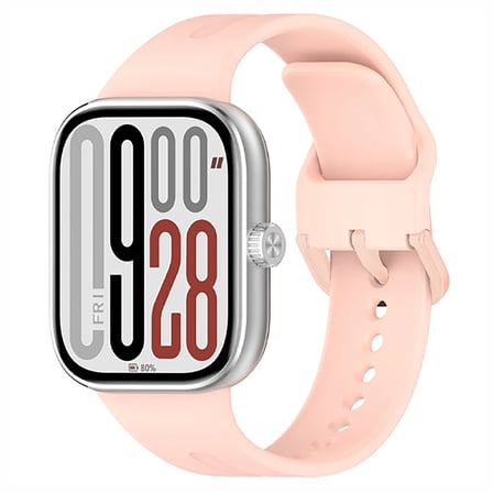 CaseOnn Xiaomi Redmi Watch 5 Kordon Esnek Spor Silikon Kayış Pudra