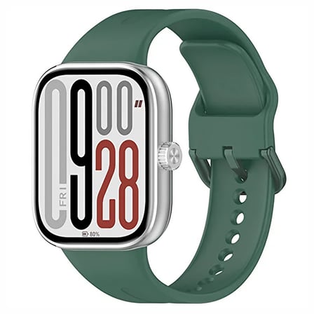 CaseOnn Xiaomi Smart Band 9 Pro Kordon Esnek Spor Silikon Kayış Koyu Yeşil