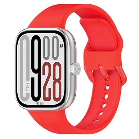 CaseOnn Xiaomi Smart Band 10 Pro Kordon Esnek Spor Silikon Kayış Kırmızı