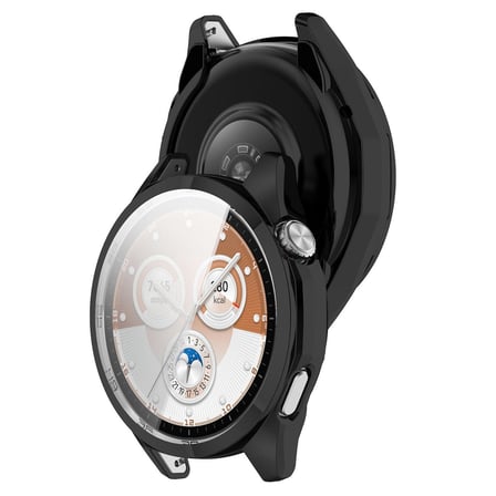 CaseOnn Huawei Watch GT 6 46mm Kılıf Ekran Korumalı 360 Tam Koruma Siyah