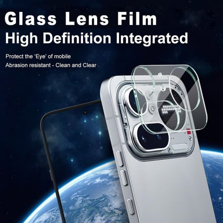 CaseOnn Nothing Phone (4a) Pro 9H Üstün Koruma Kamera Lens Koruyucu Şeffaf