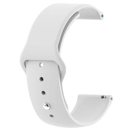 CaseOnn Samsung Galaxy Gear S3 (Frontier) Kordon Esnek Spor Silikon Kayış Beyaz