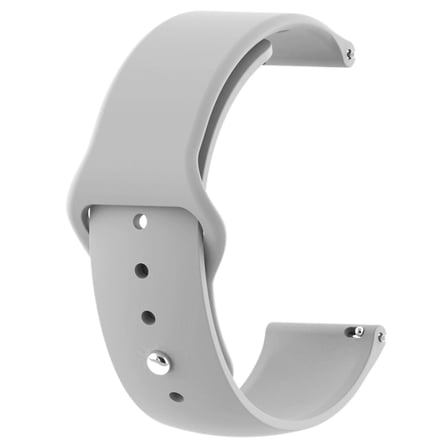CaseOnn Samsung Galaxy Watch Active Kordon Esnek Spor Silikon Kayış Açık Gri