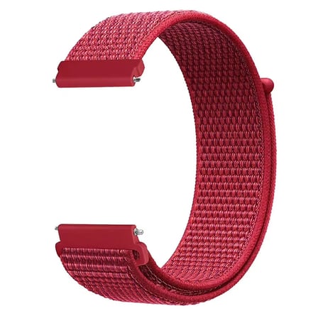 CaseOnn Huawei Watch 3 Kordon Hasır Kumaş Nylon Kayış Kırmızı