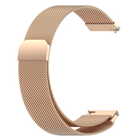 CaseOnn Xiaomi Watch S5 46mm Kordon Manyetik Metal Hasır Kayış Rose Gold