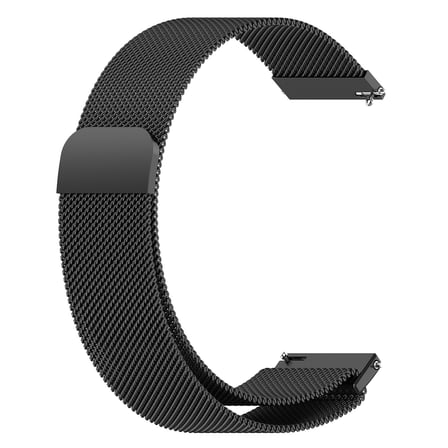 CaseOnn Amazfit GTR 4 Kordon Manyetik Metal Hasır Kayış Siyah