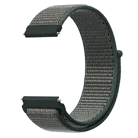 CaseOnn Amazfit GTR Mini Kordon Hasır Kumaş Nylon Kayış Gri