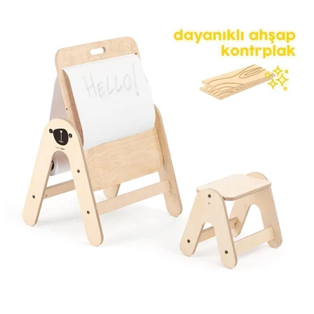 Missidea Bear Ahşap Aktivite Masası